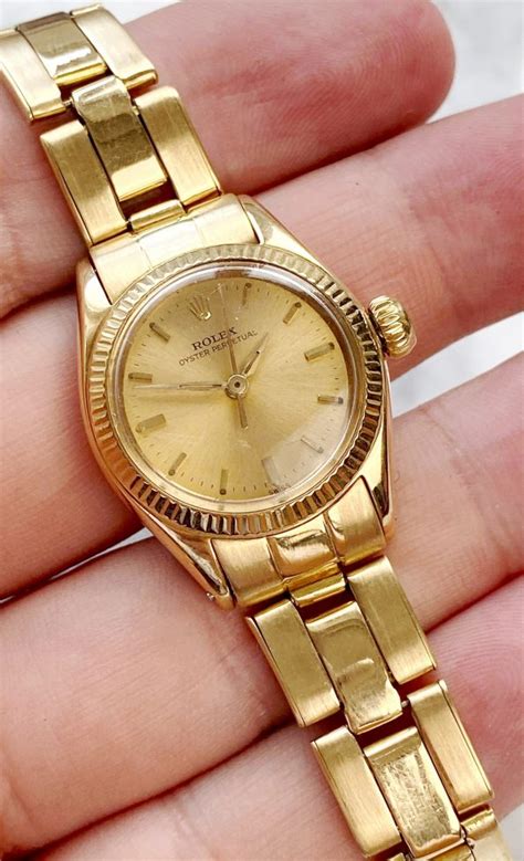 rolex ladies gold watch vintage